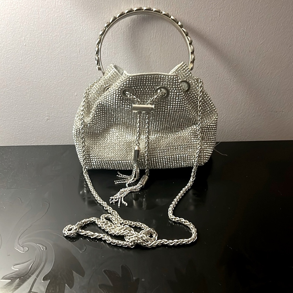 Formal Cocktail rhinestone crossbody purse.